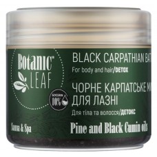 BOTANIC LEAF Черное карпатское мыло для бани, 300 мл	